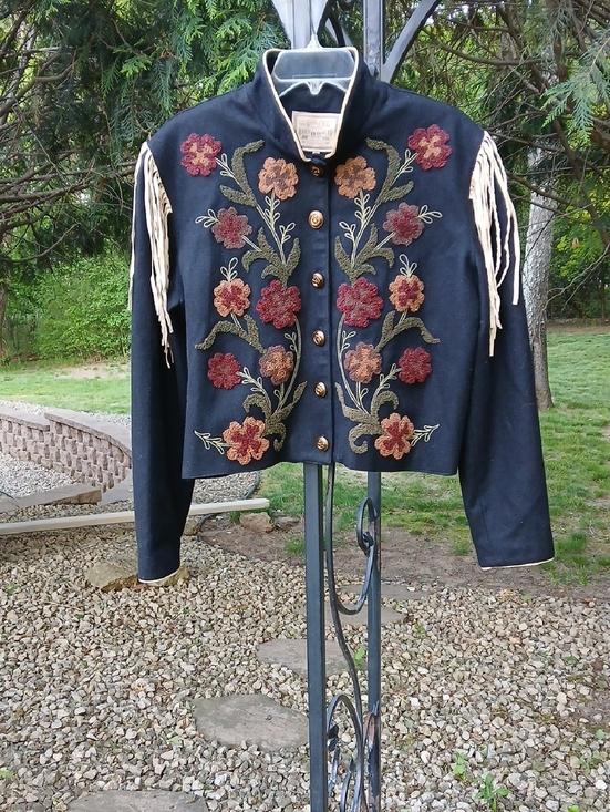 Double D Ranch Jackets & Blazers - Dou­ble-D Ranch­wearVintage Military Cavalry Fringe Wool Sz L